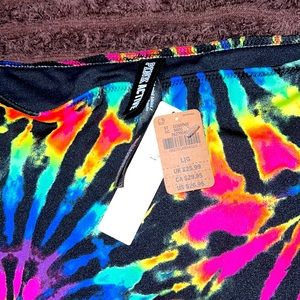 (L) NWT Gym to Swim Tie Dye Bottom PINK/ Victoria’s Secret